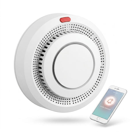 Smart Smoke Detector Wifi I Tuya Fire Alarm Sensor - BAS Kuwait Bab Al Saif 