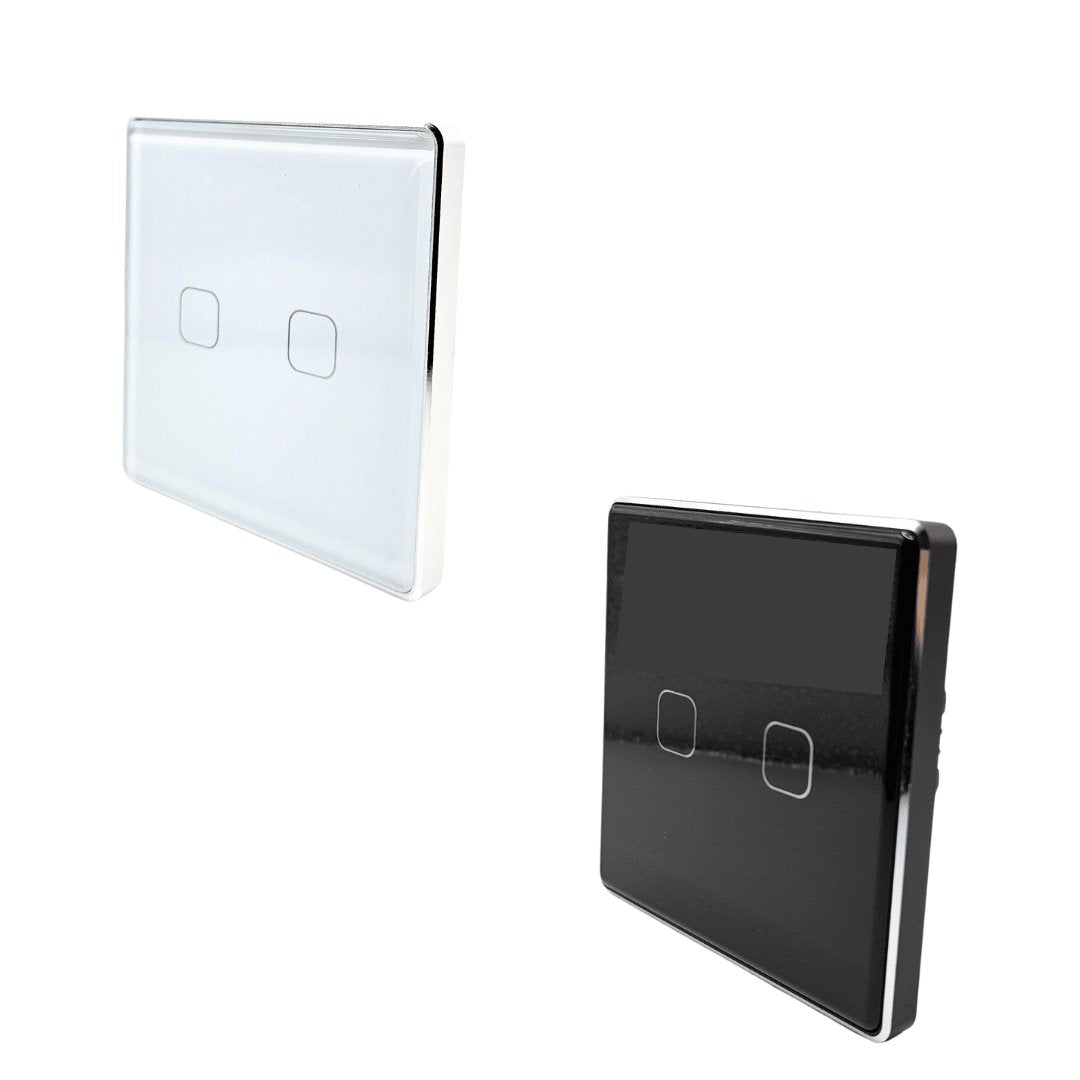 Smart Switch Wifi Touch Sensor 2 Switches I Gang - BAS Kuwait Bab Al Saif Standard Standard 