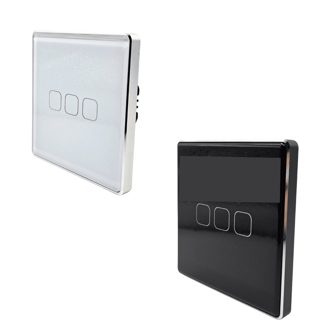 Smart Switch Wifi Touch Sensor 3 Switches I Gang - BAS Kuwait Bab Al Saif Standard Standard 