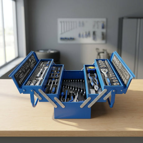 Socket set 85pc with tools box - BAS Kuwait Bab Al Saif 