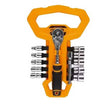 Socket Wrench Tool Set 12Pcs 1/4" Auto Hand Tool DINGQI BRAND - BAS Kuwait Bab Al Saif Standard Standard 
