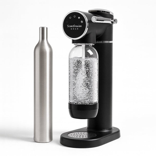 Soda Maker with 1L Bottle & CO₂ Cylinder (Empty) – Retro Pumping Design, 5 Gears - BAS Kuwait Bab Al Saif Empty 