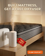 Spring Mattress Natural Latex Memory Foam + Aroma Diffuser Free - BAS Kuwait Bab Al Saif 