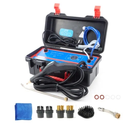 Steam Cleaner for Car 3500W – Smart Control Portable Deep Cleaning Machine for Interior & Exterior Detailing - BAS Kuwait Bab Al Saif Blue 3500W 