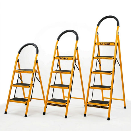 Steel Ladder DINGQI BRAND Heavy duty - BAS kuwait Bab Al Saif 