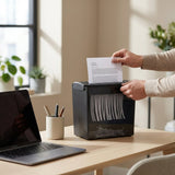 Strip cut paper shredder 5 sheets 10L Mini Shredder machine - BAS Kuwait Bab Al Saif 