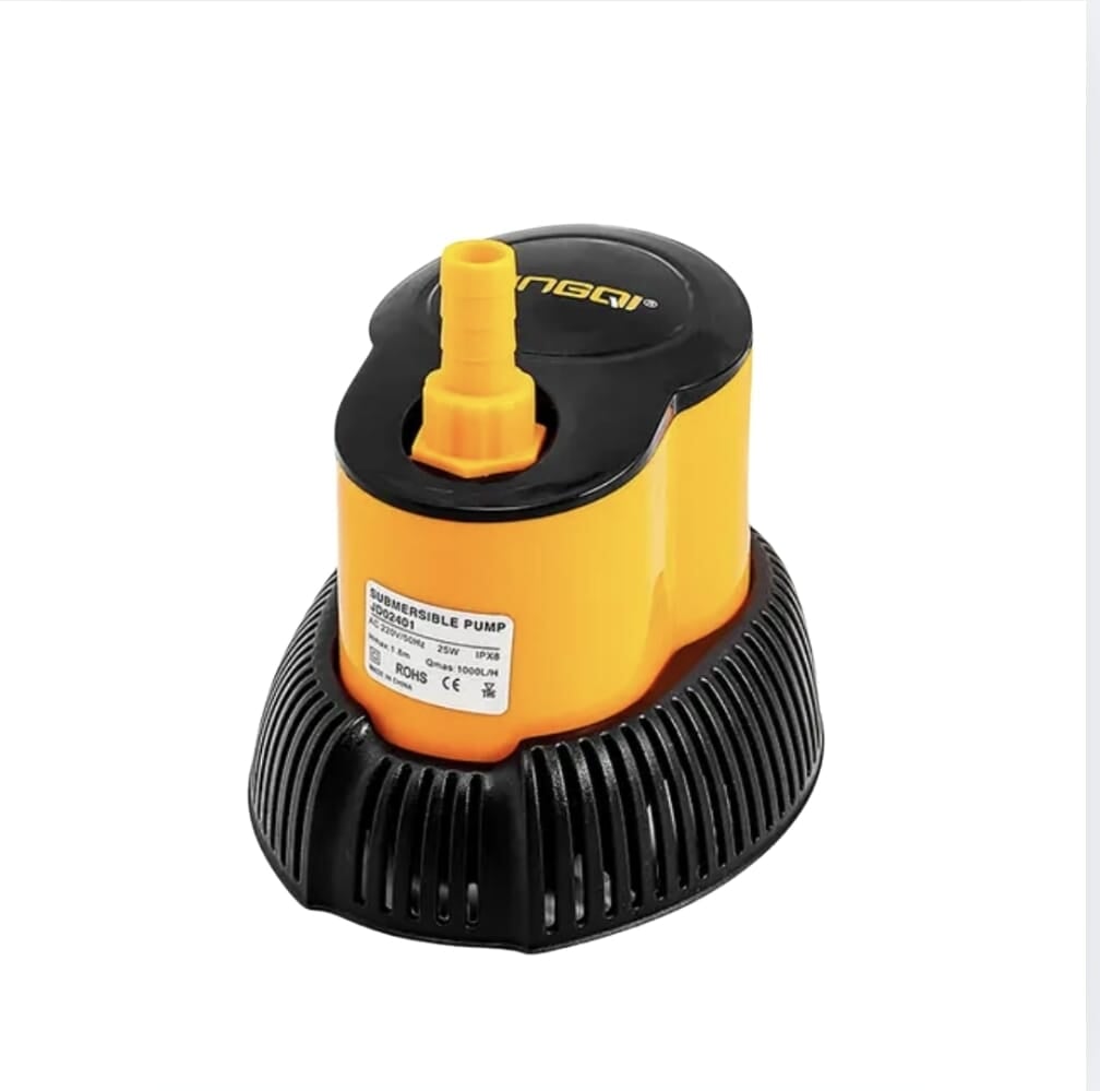 Submersible Water Pump 25W DINGQI BRAND - BAS Kuwait Bab Al Saif Yellow JD02401 