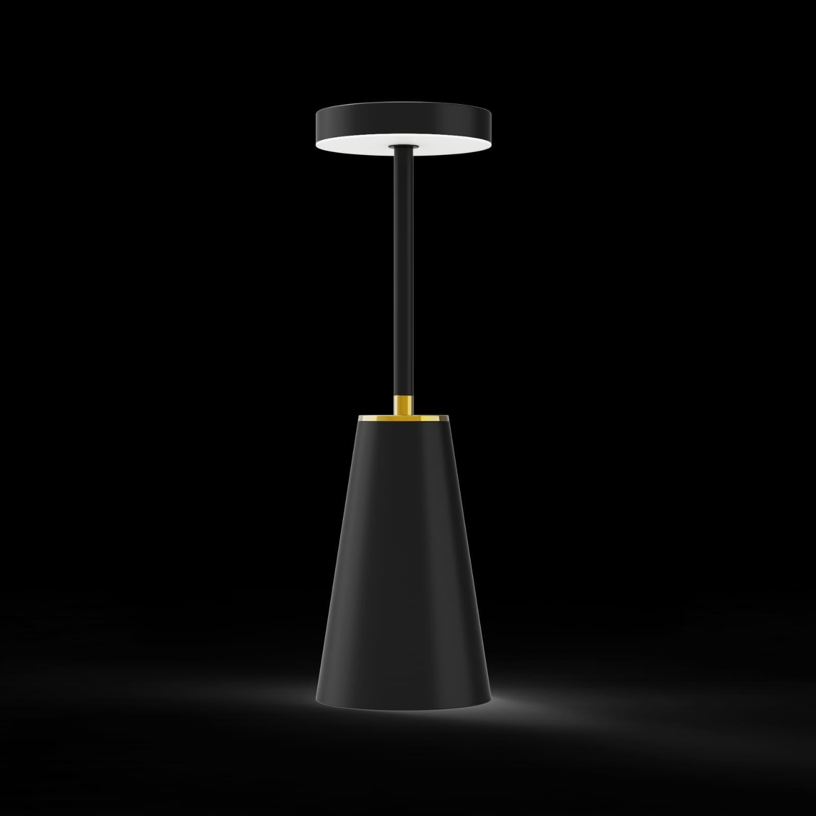 Table Lamp Touch Control LED Wireless Dimmable Bedroom Lamp - BAS Kuwait Bab Al Saif Black Standard 