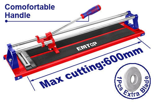 Tile Cutter Heavy Duty 600mm Cutting Length EMTOP BRAND - BAS Kuwait Bab Al Saif Standard Standard 
