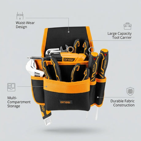 Tool bag Waist multifunction I electricians large capacity carrier durable DINGQI BRAND - BAS Kuwait Bab Al Saif 