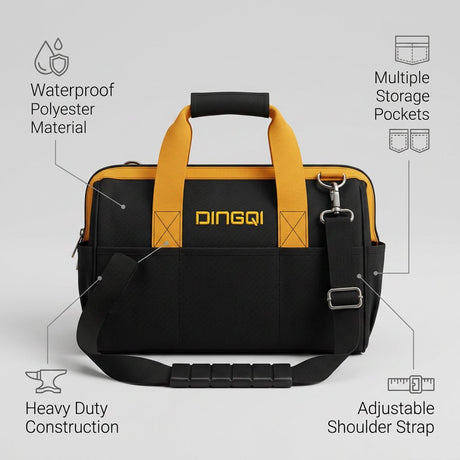 Tool Bag Waterproof Electrician Tool Bag Heavy Duty Polyester DINGQI BRAND - BAS Kuwait Bab Al Saif 