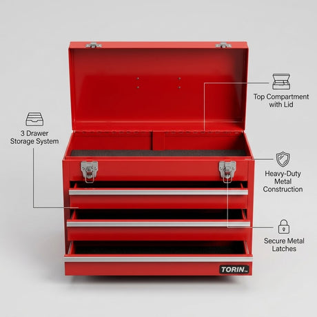 Tool Chest with 3 Drawers - BAS Kuwait Bab Al Saif 