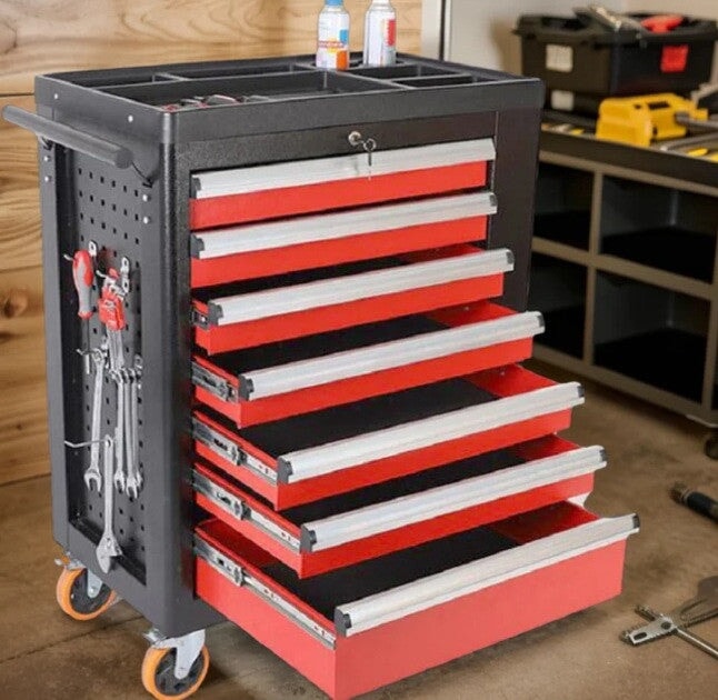 Tools Cabinet 7 Drawer with Wheels (2)- BAS Kuwait Bab Al Saif Standard Standard 