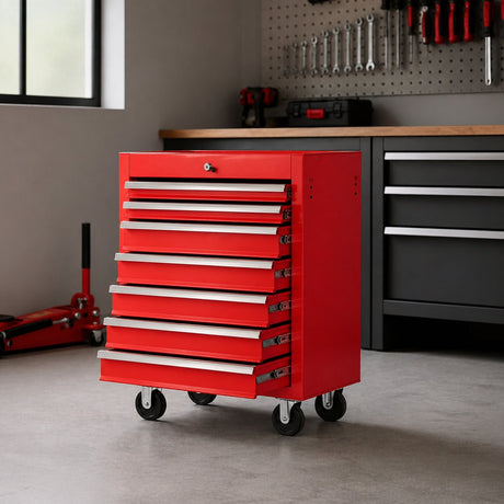 Tools Cabinet 7 Drawer with Wheels - BAS Kuwait Bab Al Saif 