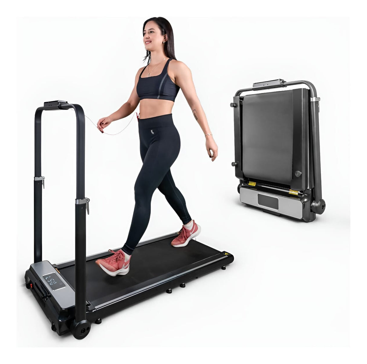 Treadmill 1050 x 400 Electric Foldable Portable For Home Gym And Exercise - BAS Kuwait Bab Al Saif 