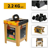 Turkish Charcoal 2.2 kg - BAS Kuwait Bab Al Saif Yellow 2.2 Kg 