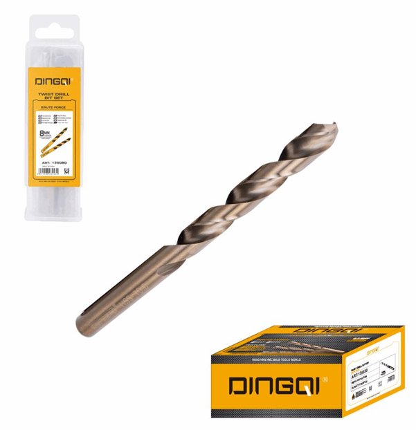 Twist Drill Bit 10pc Set Heavy Duty DINGQI BRAND - BAS KUWAIT Bab Al Saif pkt / 10 pc 3Mm 