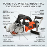 Wall chaser 5000W with waterflow for black wall - BAS Kuwait Bab Al Saif 