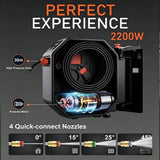 Wall Mounted High Pressure Washer 2200W 150 Bar with 30M Auto Retractable Hose Reel - BAS Kuwait Car Wash BAS 