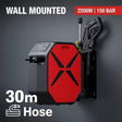 Wall Mounted High Pressure Washer 2200W 150 Bar with 30M Auto Retractable Hose Reel - BAS Kuwait Car Wash BAS 