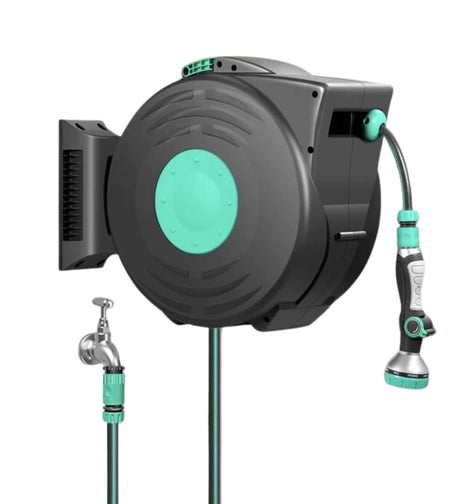 Water Automatic Hose Reel 25m Wall Mounted - BAS Kuwait Bab Al Saif Standard Standard 