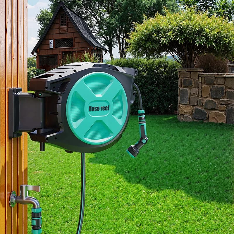 Water Automatic Hose Reel 30m Wall Mounted - BAS Kuwait Bab Al Saif 