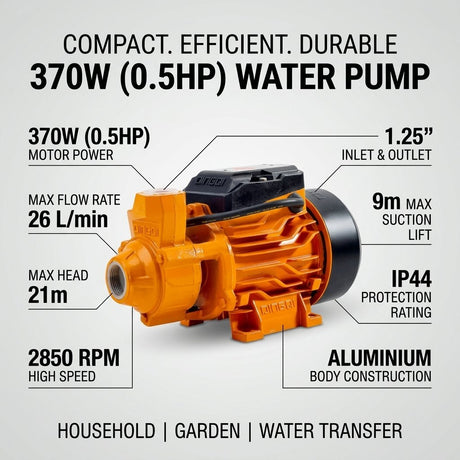 Water pump 370W (0.5HP) Dingqi BRAND - BAS Kuwait Bab Al Saif 