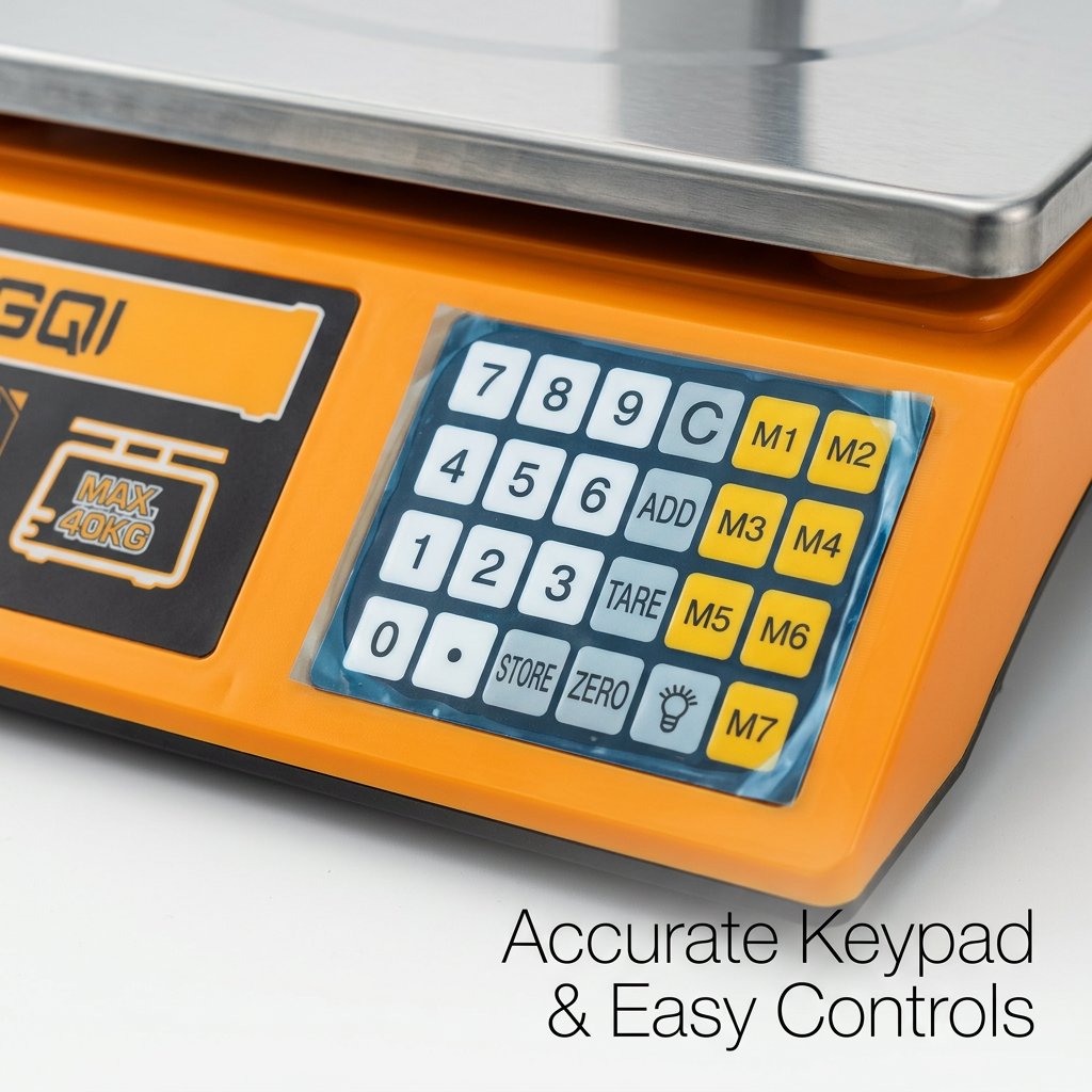 Weight Scale 40kg Price Computing Display Dingqi Brand - BAS Kuwait Bab Al Saif 