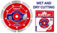Wet and Dry Diamond Cutting disc EMTOP BRAND - BAS Kuwait Bab Al Saif Standard 115Mm / 4.5" 