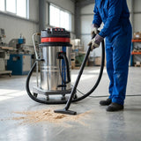 Wet and dry Vacuum Cleaner 100L 4500W I 3 motor Industrial I 3000mm Suction - BAS Kuwait Bab Al Saif 