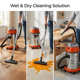 Wet and dry Vacuum Cleaner 30L 1500W I 1 motor Industrial - BAS Kuwait Bab Al Saif 