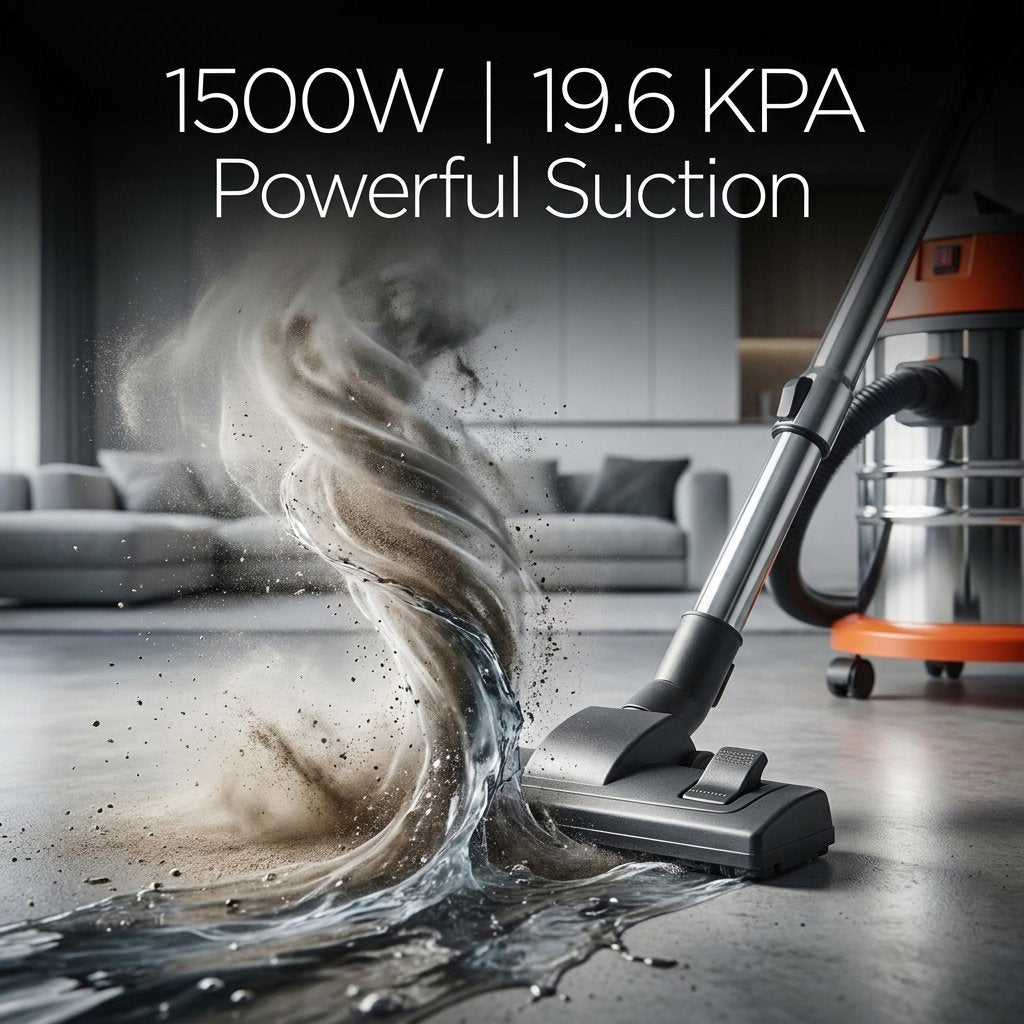 Wet and dry Vacuum Cleaner 30L 1500W I 1 motor Industrial - BAS Kuwait Bab Al Saif 
