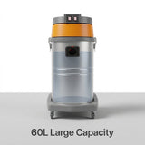Wet and dry Vacuum Cleaner 60L 3000W I 2 motor Industrial I 2000mm suction - BAS Kuwait Bab Al Saif 