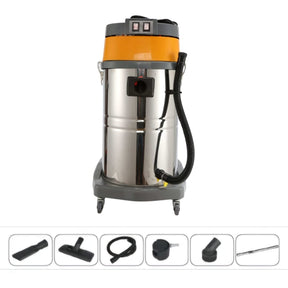 Wet and dry Vacuum Cleaner 60L 3000W I 2 motor Industrial I 2000mm suction - BAS Kuwait Bab Al Saif orange Standard 