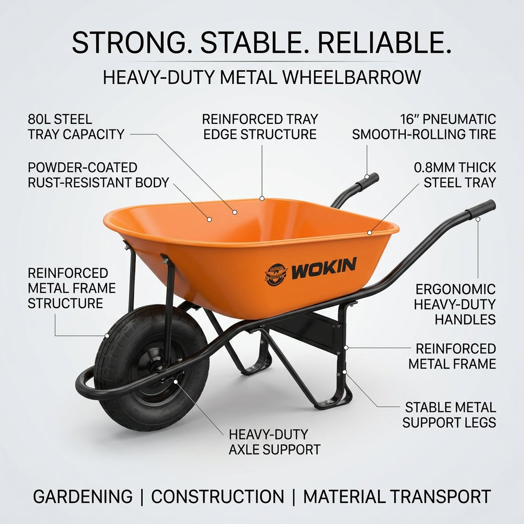 Wheel Barrow Wokin Brand - BAS Kuwait Bab Al Saif 