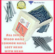 With head wood nails, Common nails - BAS kuwait Bab Al Saif Standard 3/4" X 18 
