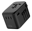 Worldwide Travel Plug Adapter 2000W with USB & 4 C-type ports 100W - BAS Kuwait Bab Al Saif Black 2000 W 